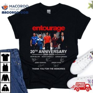 Entourage Th Anniversary Kevin Dillon Kevin Connolly Adrian Grenier Signature Tshirt