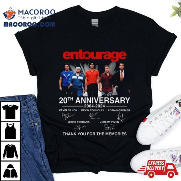 Entourage 20th Anniversary 2004 2024 Kevin Dillon Kevin Connolly Adrian Grenier Signature Shirt