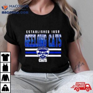 Established 1859 Geelong Cats Classic Shirt 1 Established Geelong Cats Classic Tshirt