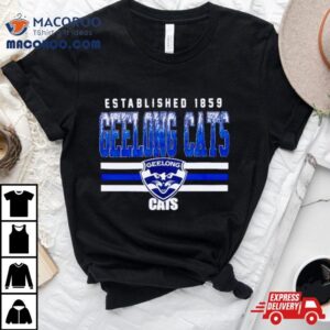 Established 1859 Geelong Cats Classic Shirt 2 Established Geelong Cats Classic Tshirt