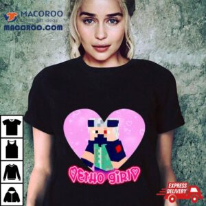 Etho Girl Heart Minecraf Tshirt