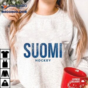 Finland Suomi Hockey Distressed Vintage Retro Tshirt