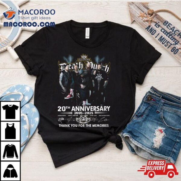 Five Finger Death Punch 20th Anniversary 2005 2025 Thank You For The Memories Shirt