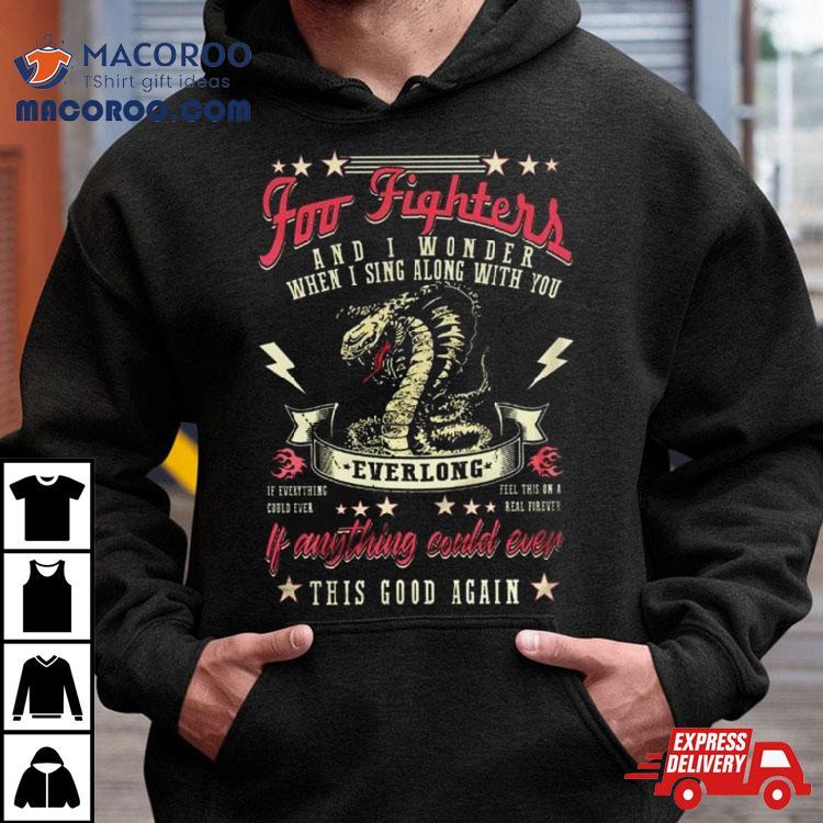 Foo Fighters And I Wonder When I Sing Along With You Shirt Foo Fighters And I Wonder When I Sing Along With You Shirt