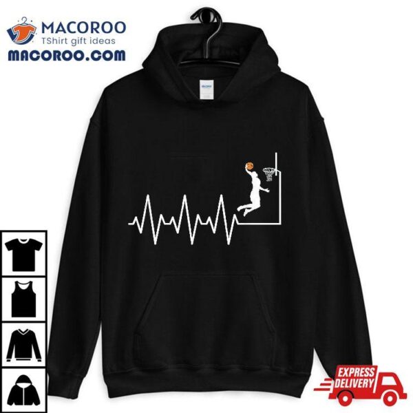 Funny Basketball Heartbeat Player Shirt