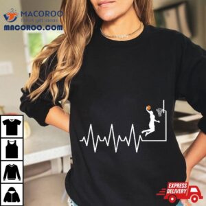 Funny Basketball Heartbeat Player Tshirt