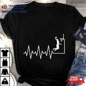 Funny Basketball Heartbeat Player Tshirt