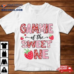 Gammie Of The Sweet One St Birthday Strawberry Lover Tshirt