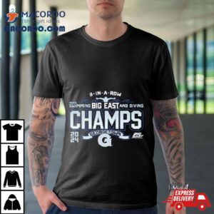 Georgetown Hoyas Big East Men S Swimming Diving Champions Tshirt