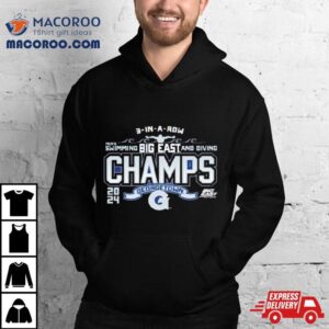 Georgetown Hoyas Blue 84 2024 Big East Men’s Swimming & Diving Champions Shirt