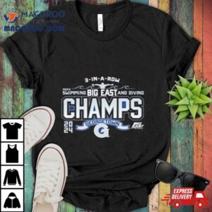 Georgetown Hoyas Blue 84 2024 Big East Men’s Swimming & Diving Champions Shirt