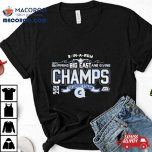 Georgetown Hoyas Blue Big East Men S Swimming Diving Champions Tshirt