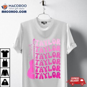 Girl Retro Taylor First Name Personalized Groovy Birthday Tshirt