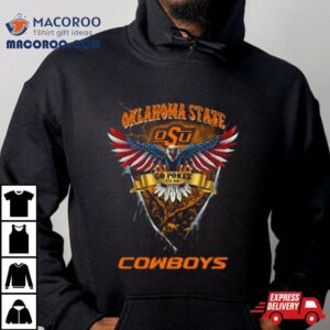 Go Pokes Oklahoma State Cowboys Football Us Eagle Shirt