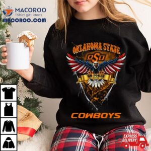 Go Pokes Oklahoma State Cowboys Football Us Eagle Tshirt