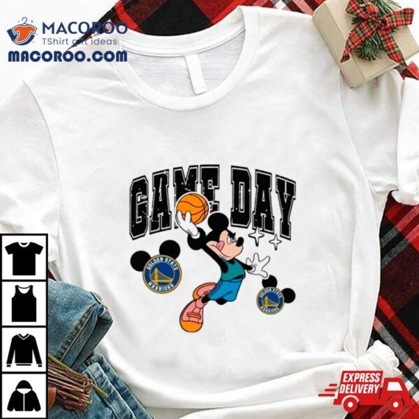 Golden State Warriors Mickey Basketball Game Day Retro Shirt