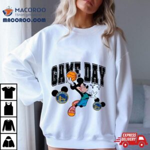 Golden State Warriors Mickey Basketball Game Day Retro Tshirt