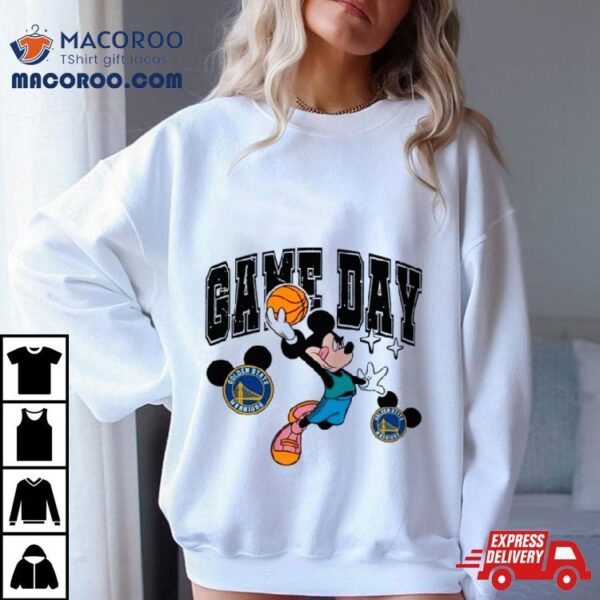 Golden State Warriors Mickey Basketball Game Day Retro Shirt