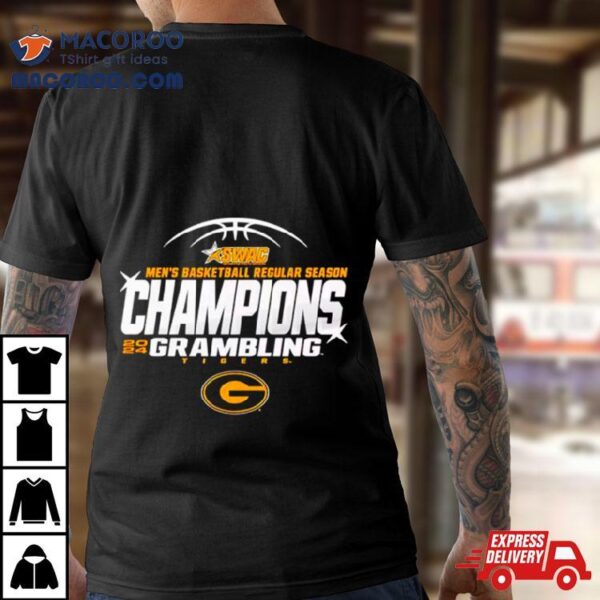 Grambling State Tigers 2024 Swac Men’s Basketball Regular Season Champions Shirt