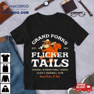 Grand Forks Flickertails North Dakota Vintage Defunct Baseball Teams Tshirt