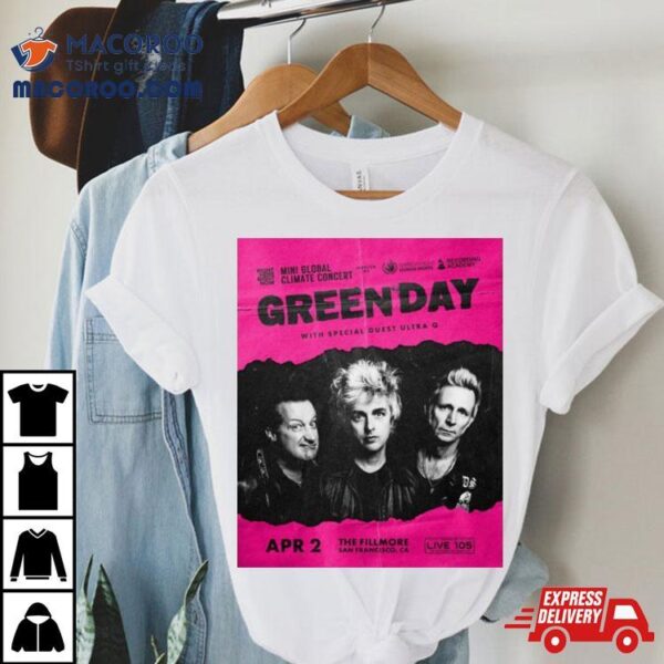 Green Day Show In San Francisco Ca April 2nd 2024 Shirt