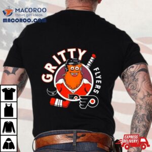 Gritty Flyers Helmet Player Philadelphia Hockey Tshirt