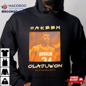 Hakeem Olajuwon Houston Rockets Vintage Logo Tshirt