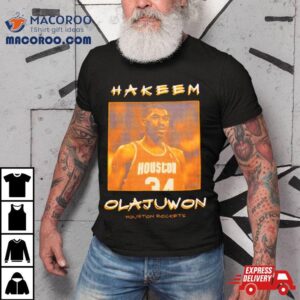 Hakeem Olajuwon Houston Rockets Vintage Logo Tshirt