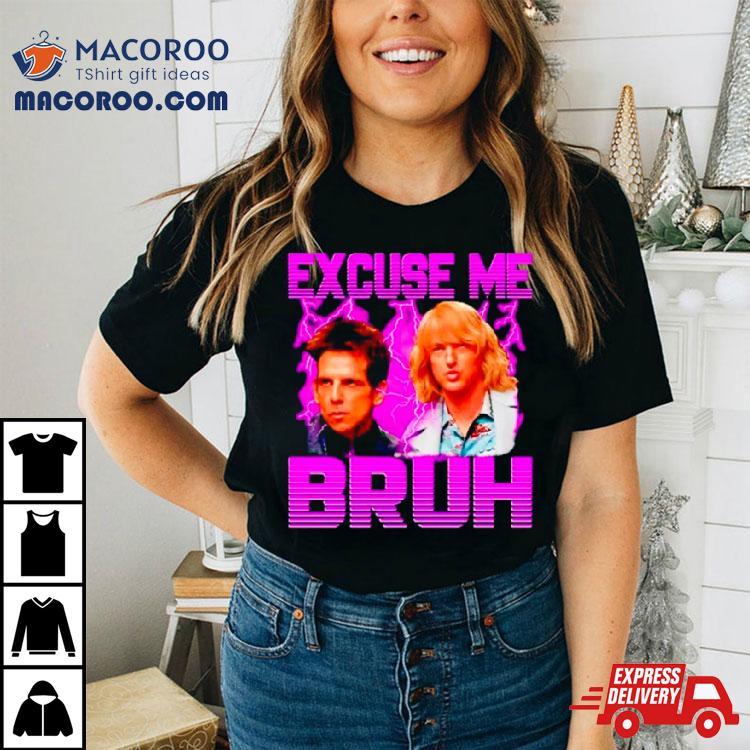 Hansel Mcdonald And Derek Zoolander Excuse Me Bruh Shirt Hansel Mcdonald And Derek Zoolander Excuse Me Bruh Shirt
