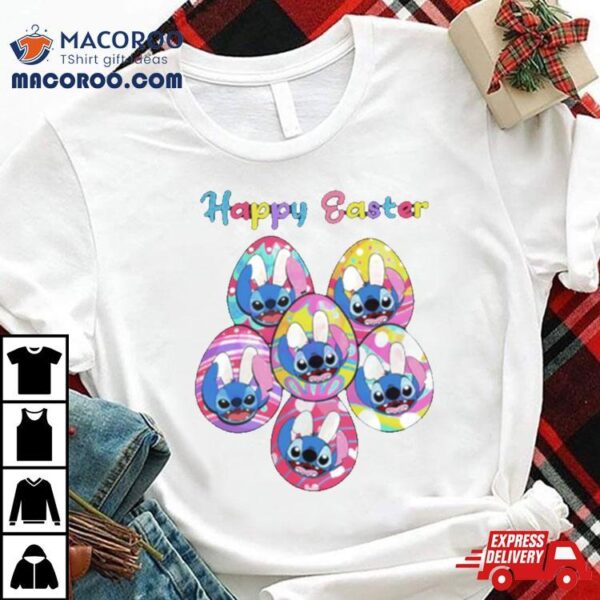 Happy Easter Disney Stitch Bunny Shirt