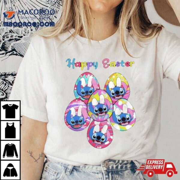 Happy Easter Disney Stitch Bunny Shirt