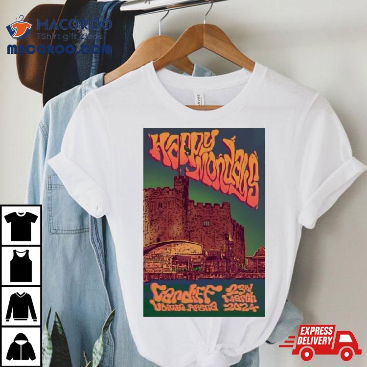 Happy Mondays Utilita Arena Cardiff March 23, 2024 Poster Shirt Happy Mondays Utilita Arena Cardiff March 23, 2024 Poster Shirt