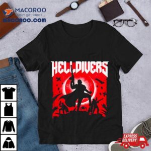 Helldivers Game In The Style Of Doom Tshirt