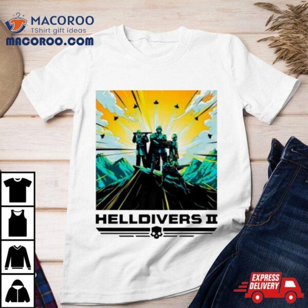 Helldivers Ii Colorful Sony Playstation Video Game Shirt