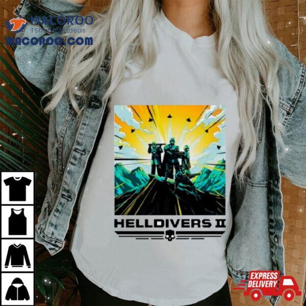 Helldivers Ii Colorful Sony Playstation Video Game Shirt