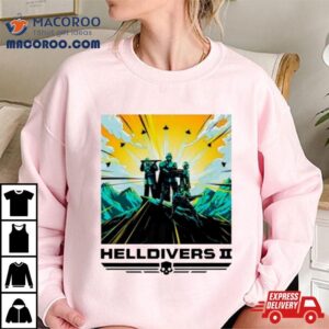 Helldivers Ii Colorful Sony Playstation Video Game Tshirt