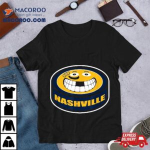 Hockey Nashville Tn Funny Kid Adult Puck Smile Face Gift Shirt