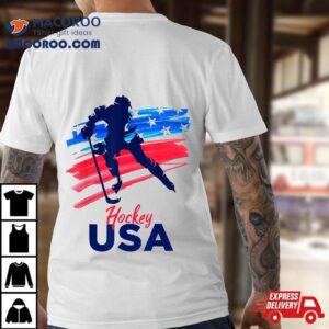 Hockey Usa Support The Team Shirt Ice Lover