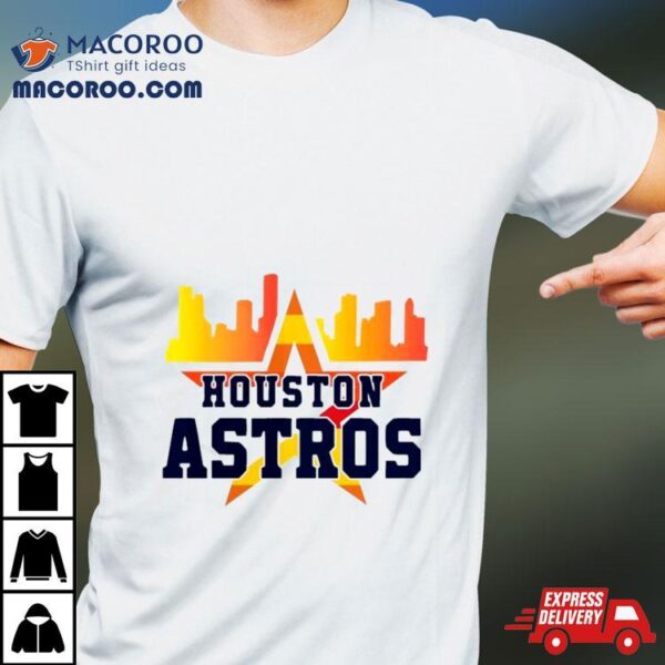 Houston Astros Skyline Baseball 2024 Shirt