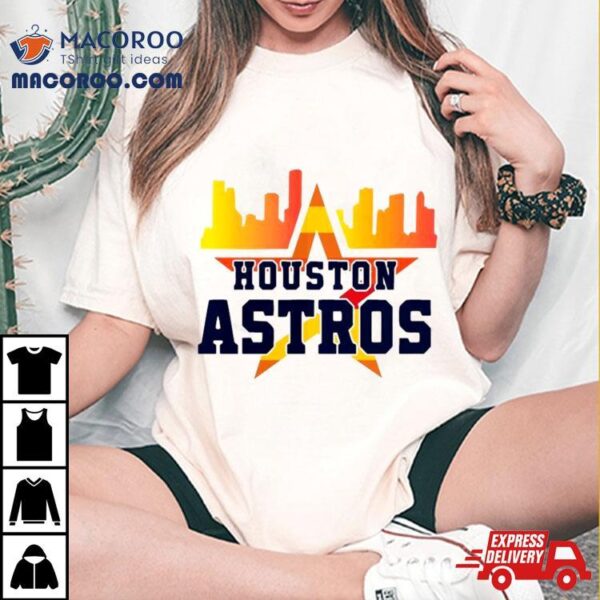 Houston Astros Skyline Baseball 2024 Shirt