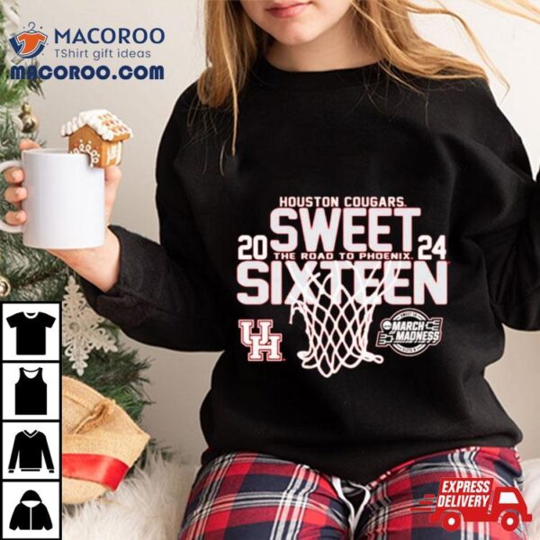 Houston Cougars 2024 Sweet Sixteen The Road To Phoenix Shirt