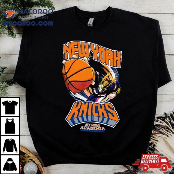 Hyperfly New York Knicks Nba X My Hero Academia All Might Smash Shirt