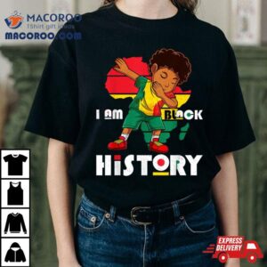 I Am Black History Month Kids Boys Afro African American Shirt