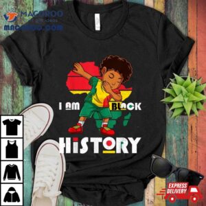 I Am Black History Month Kids Boys Afro African American Shirt