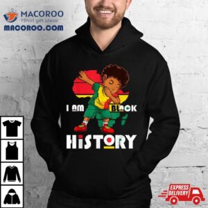 I Am Black History Month Kids Boys Afro African American Tshirt