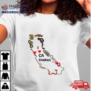 I Love Ca Snakes California Maps Shirt