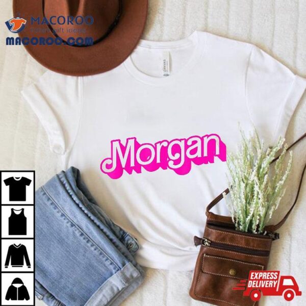 I Love Morgan Heart Personalized Name Shirt
