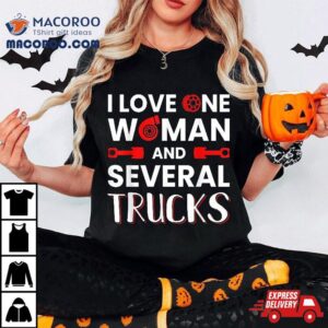 I Love One Woman And Several Trucks Mechanic Pickup Trucker Tshirt