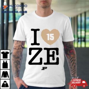 I Love Ze Heart 15 Zach Edey Purdue Boilermakers Shirt