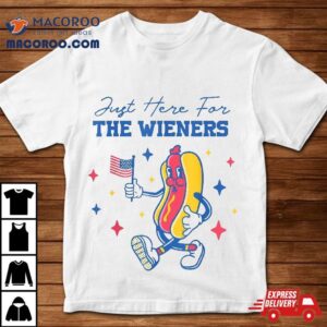 I M Just Here For Hotdogs Th Of July Hotdog Tshirt